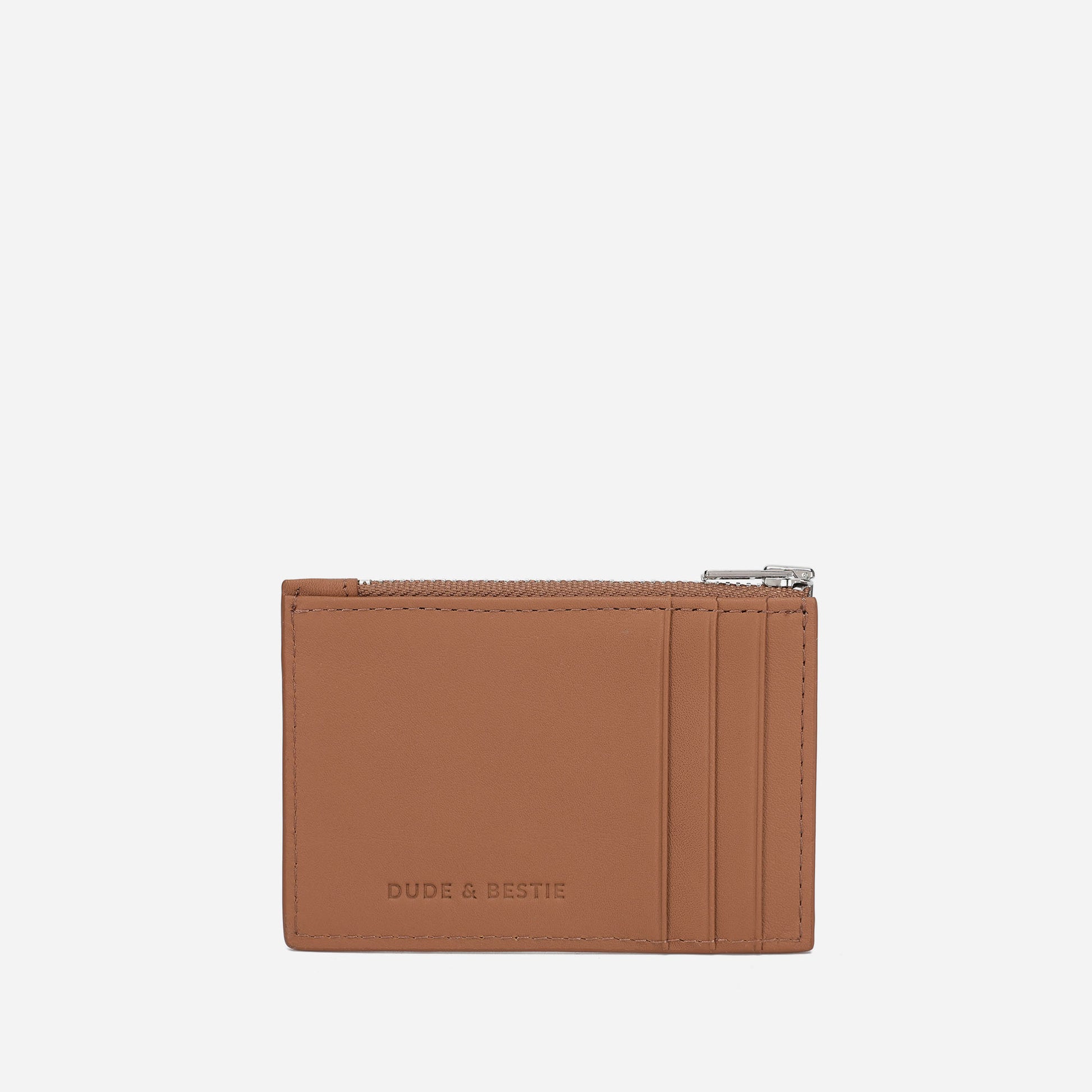 Zipped Card Holder (Gold Brown)