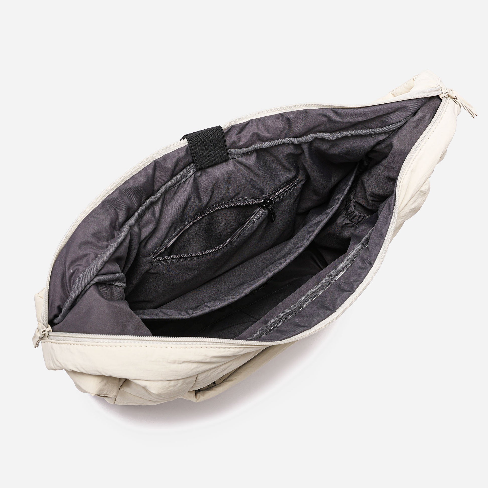Hobo Puff Crossbody Bag (Milk)
