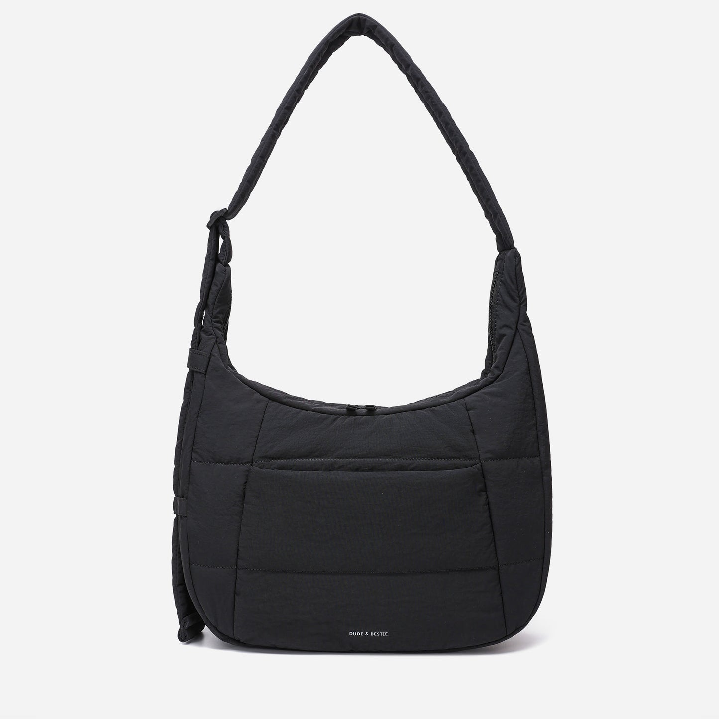 Hobo Puff Crossbody Bag (Black)