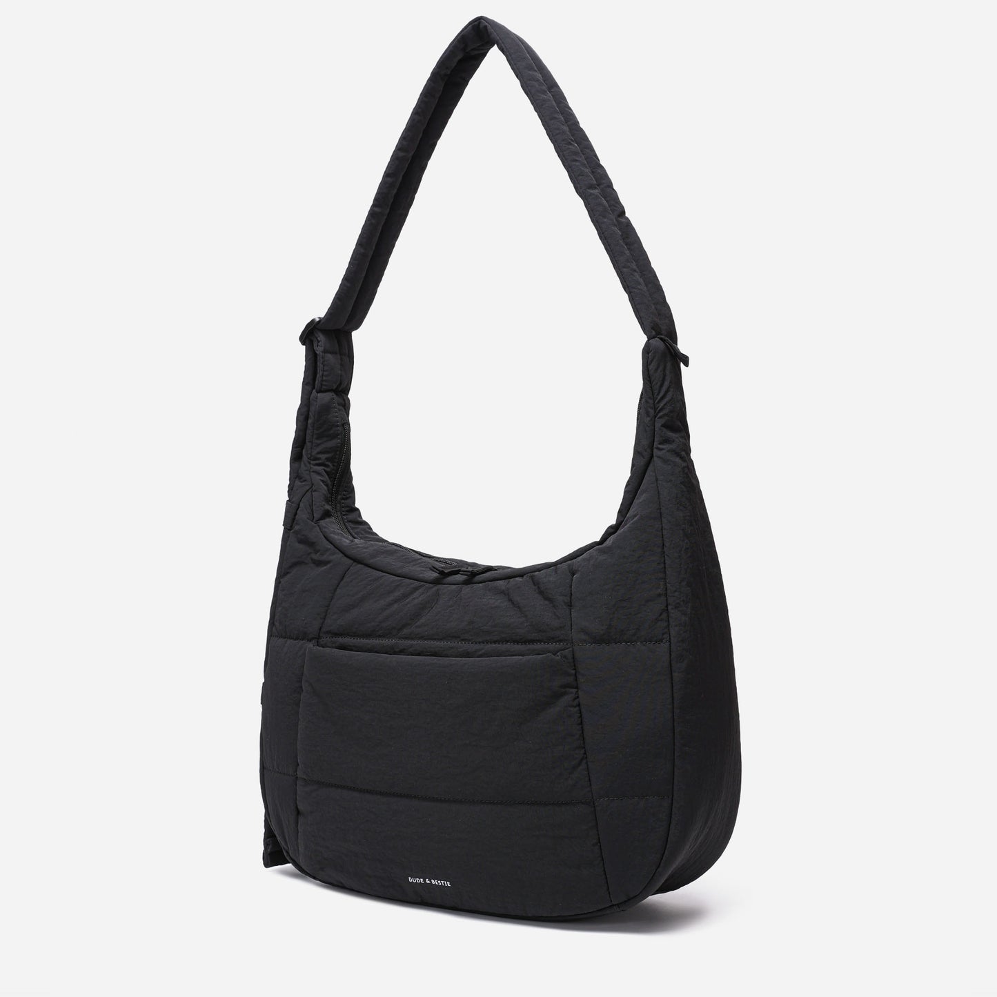 Hobo Puff Crossbody Bag (Black)
