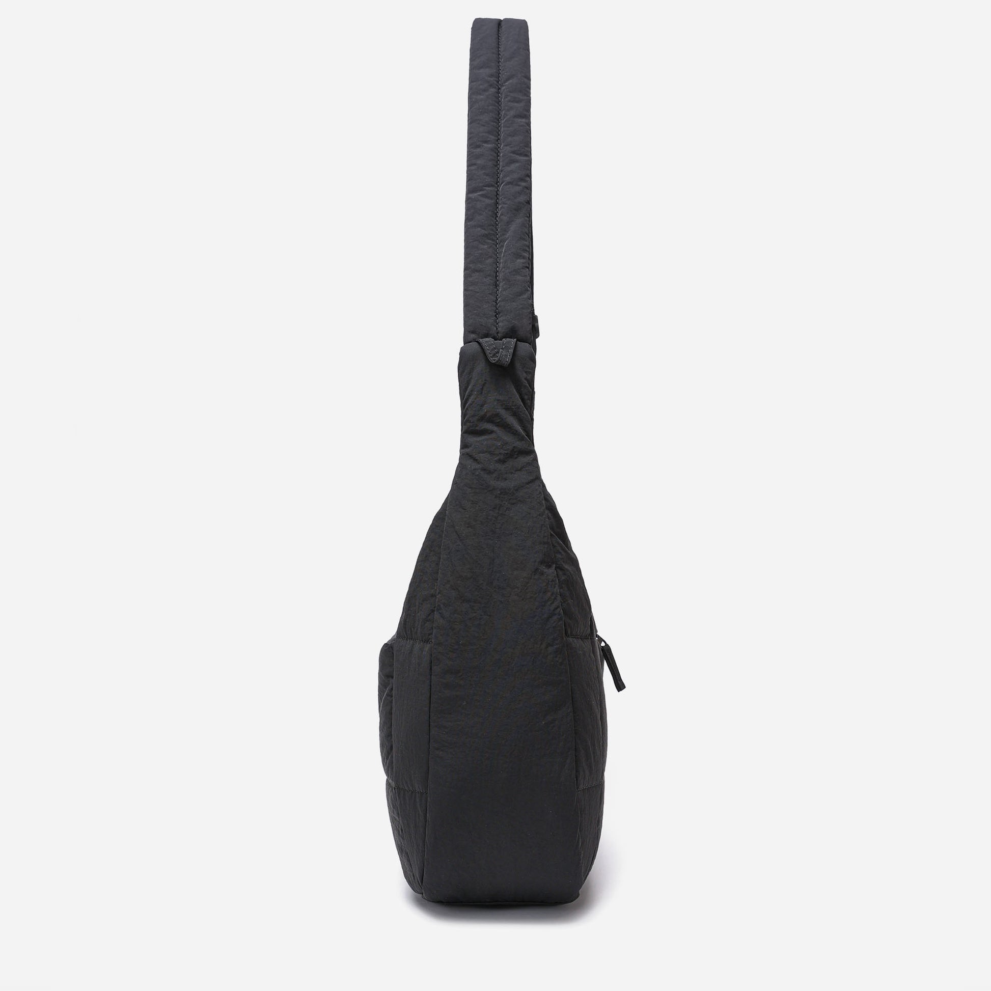 Hobo Puff Crossbody Bag (Black)