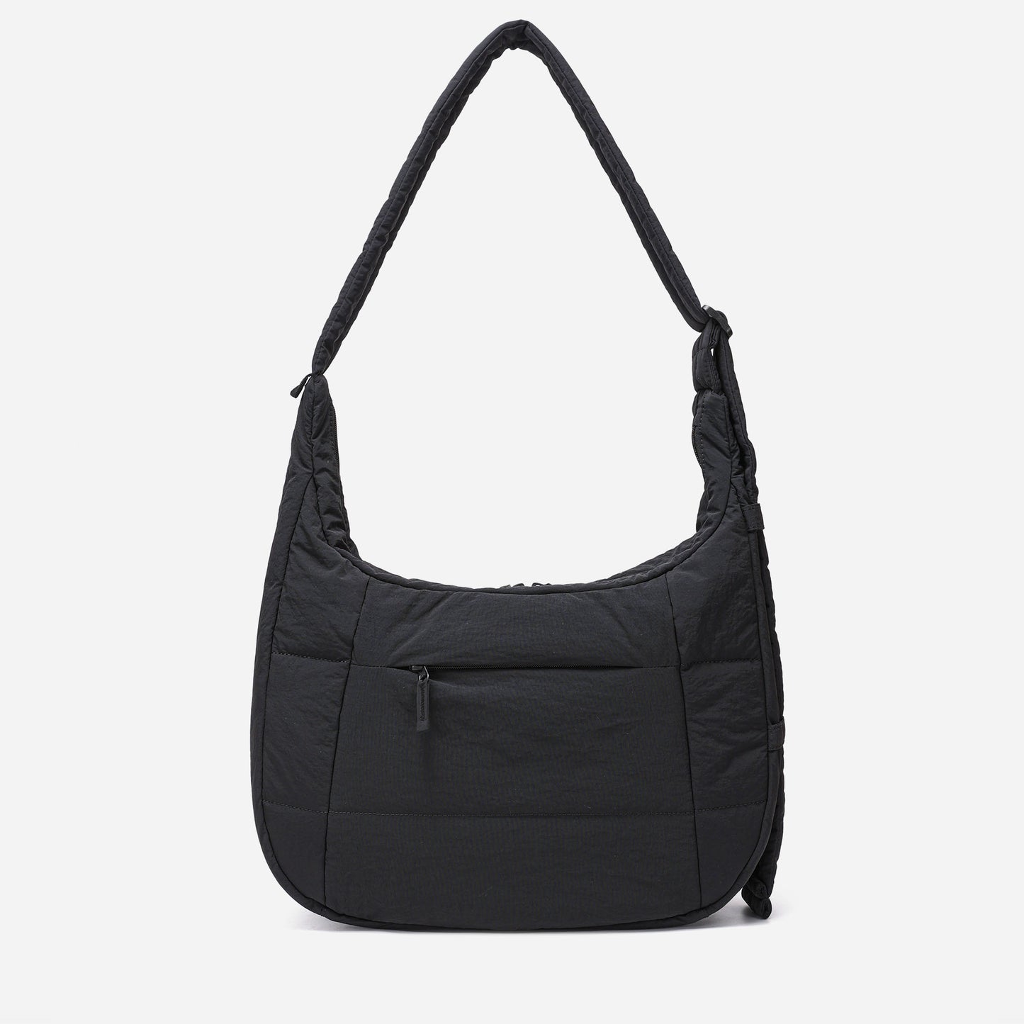 Hobo Puff Crossbody Bag (Black)