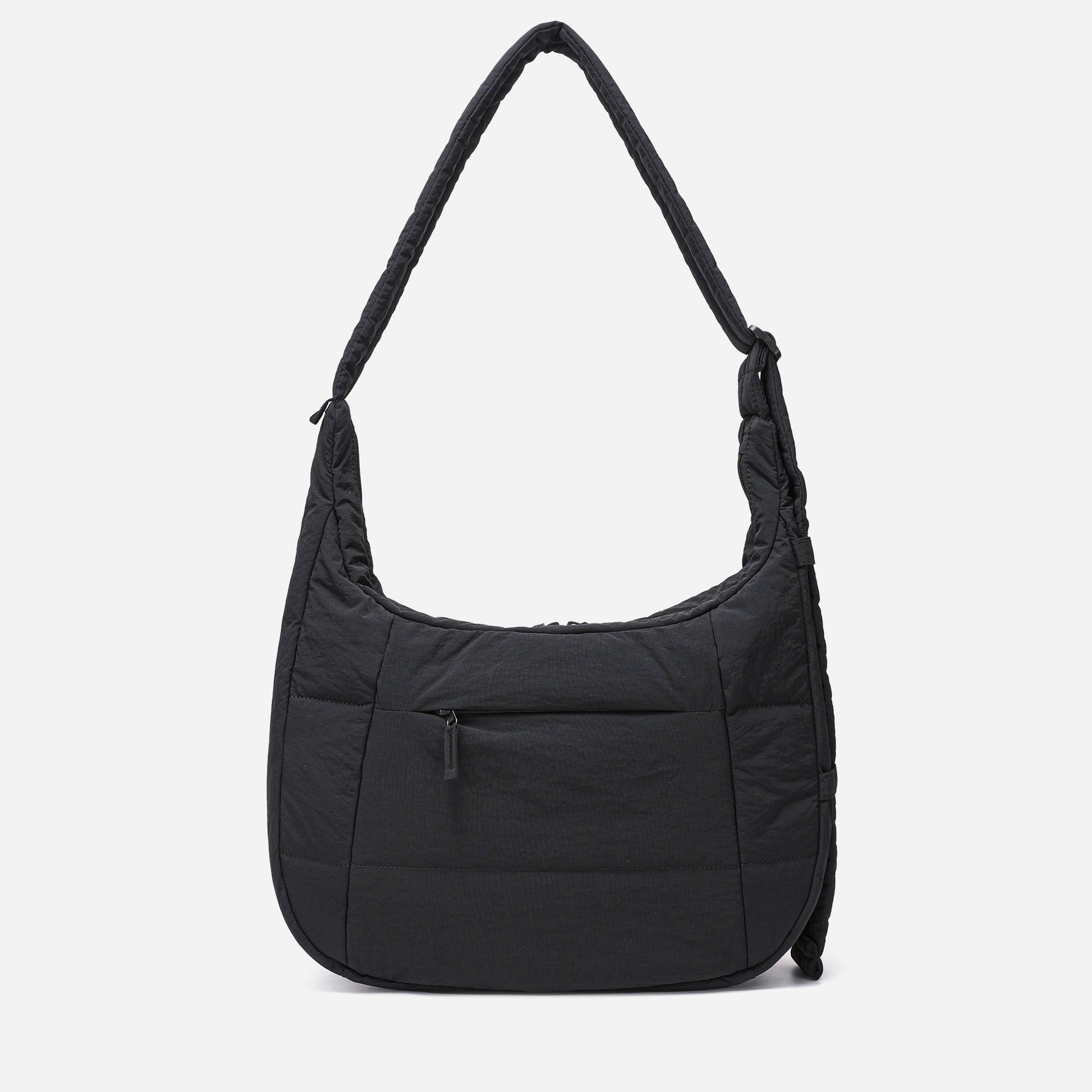 Hobo Puff Crossbody Bag (Black)