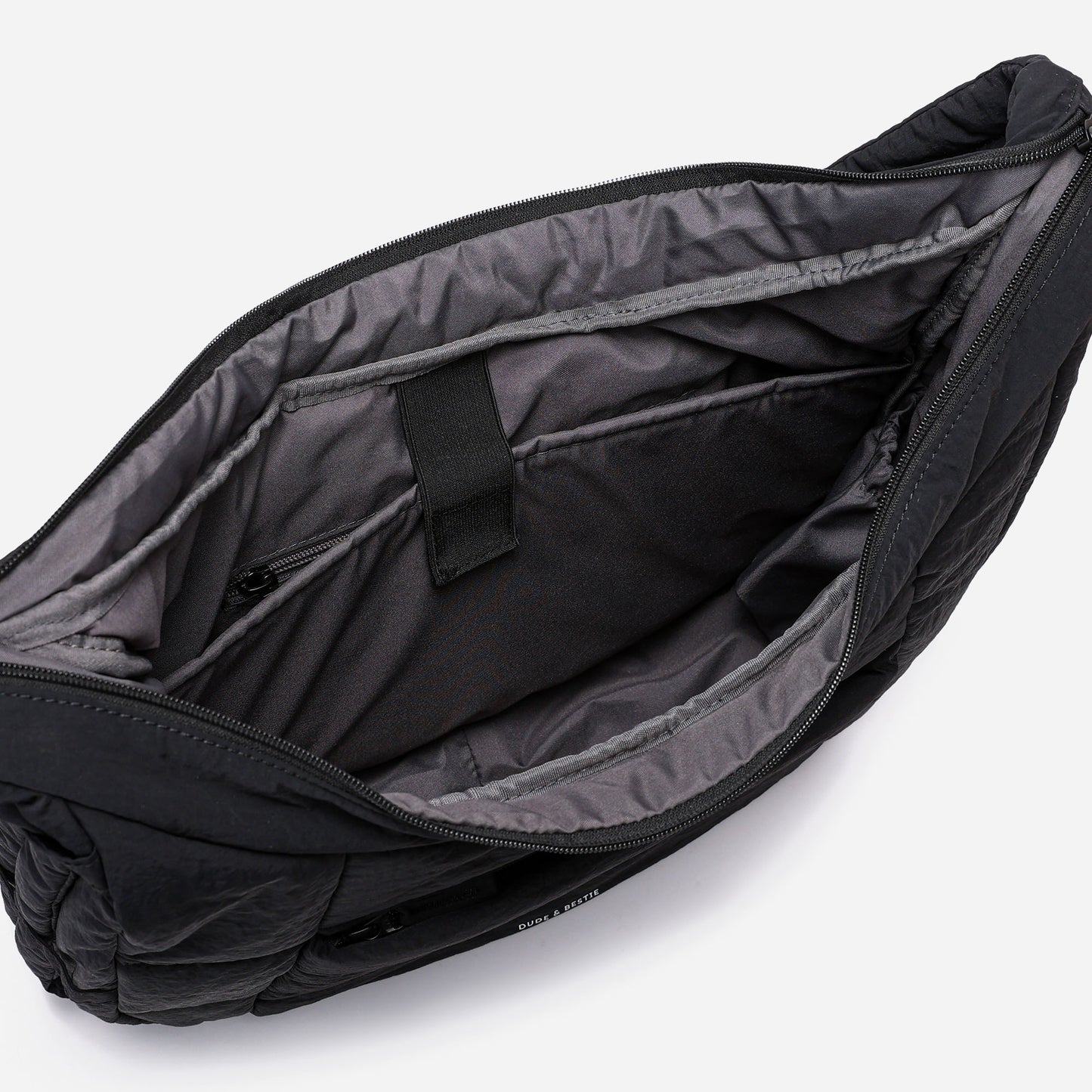 Hobo Puff Crossbody Bag (Black)