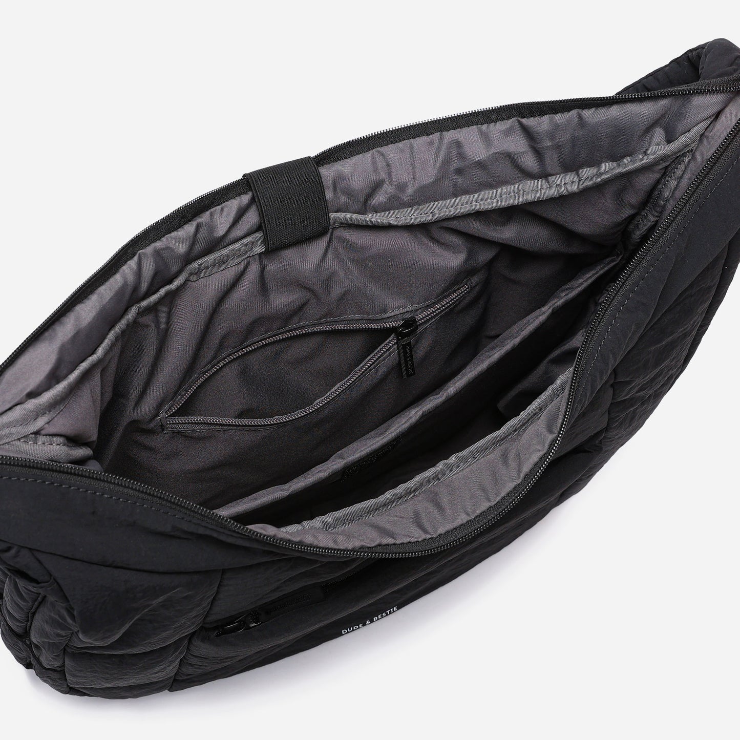 Hobo Puff Crossbody Bag (Black)