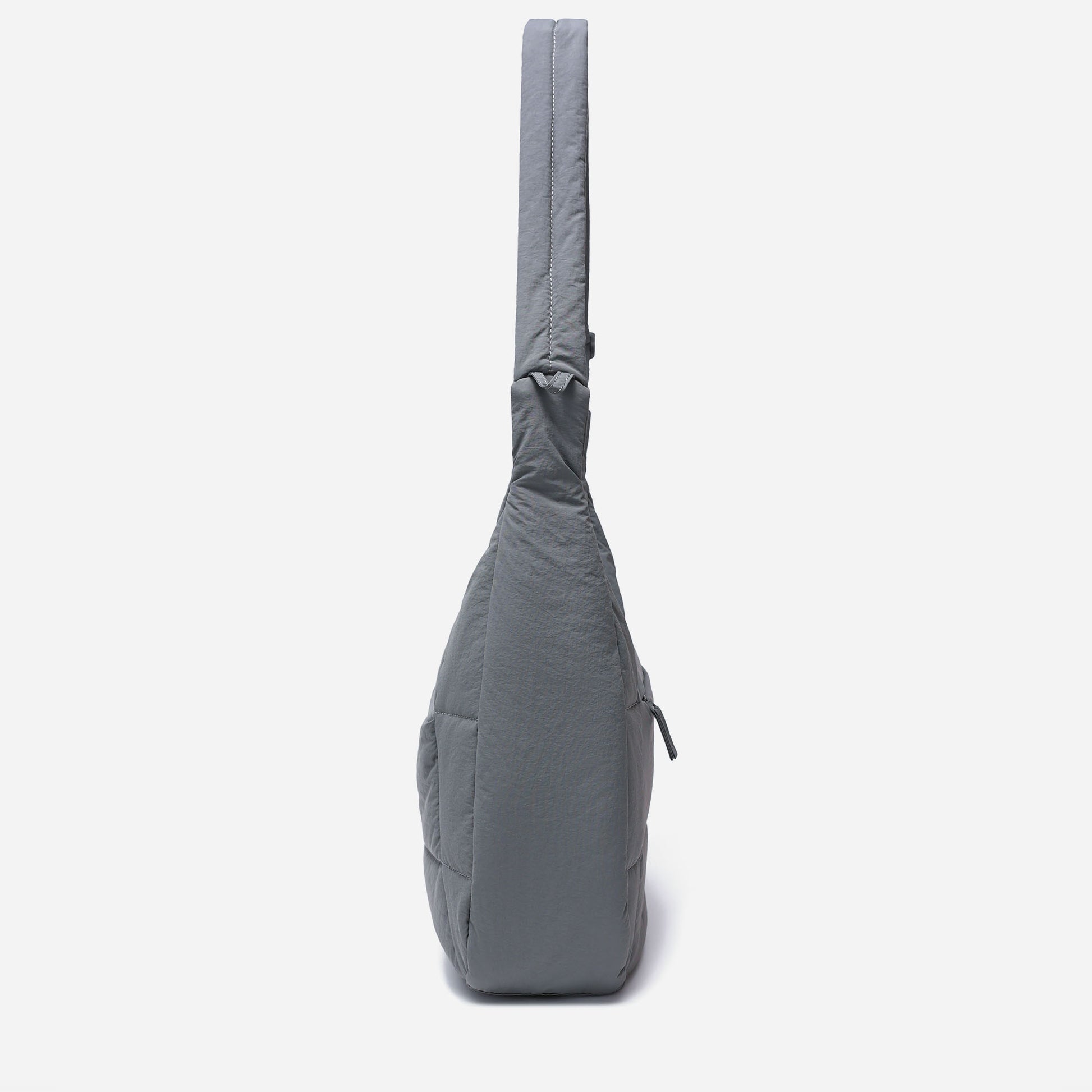 Hobo Puff Crossbody Bag (Cold Gray)