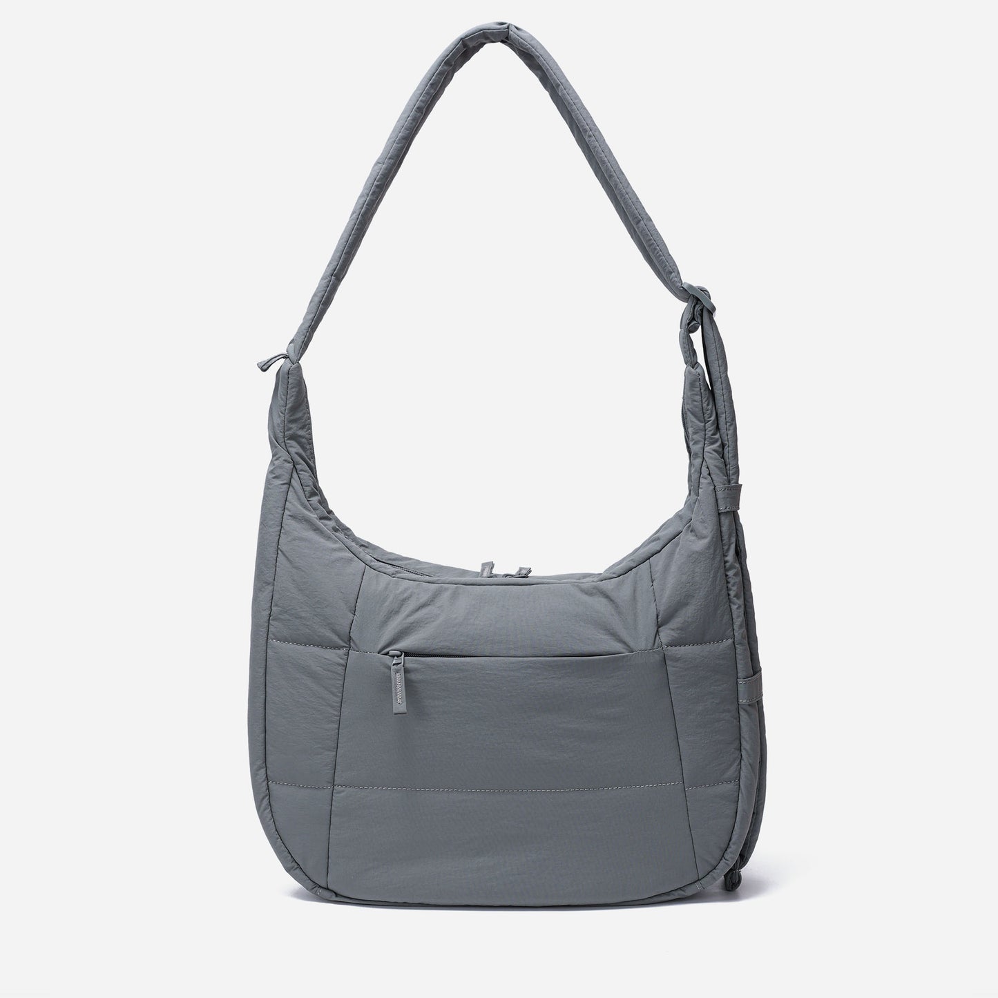 Hobo Puff Crossbody Bag (Cold Gray)