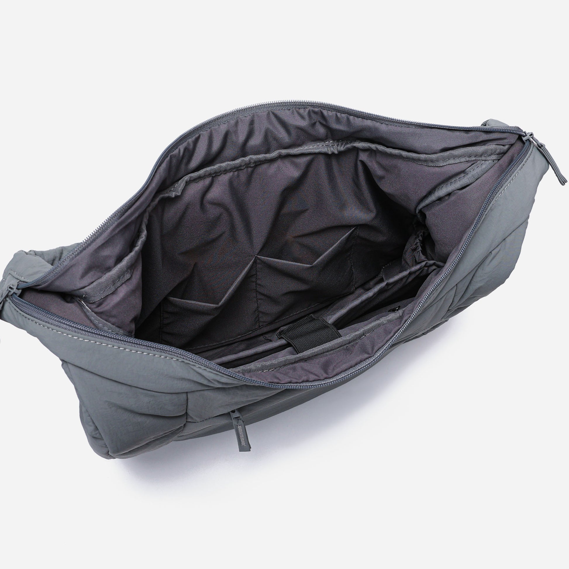 Hobo Puff Crossbody Bag (Cold Gray)