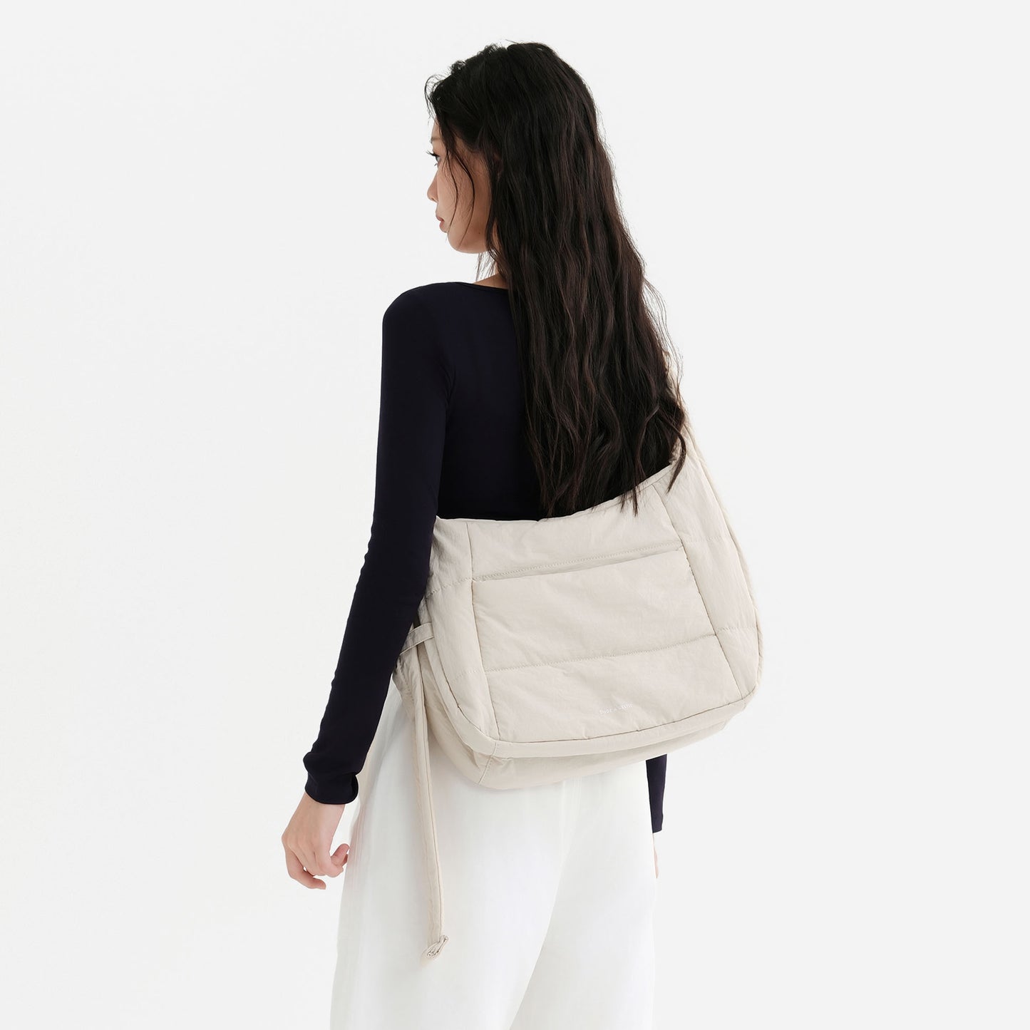 Hobo Puff Crossbody Bag (Milk)