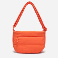 Dude & Bestie Puff Crossbody Bag in Bright Orange