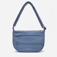 Dude & Bestie Puff Crossbody Bag in Slate Blue