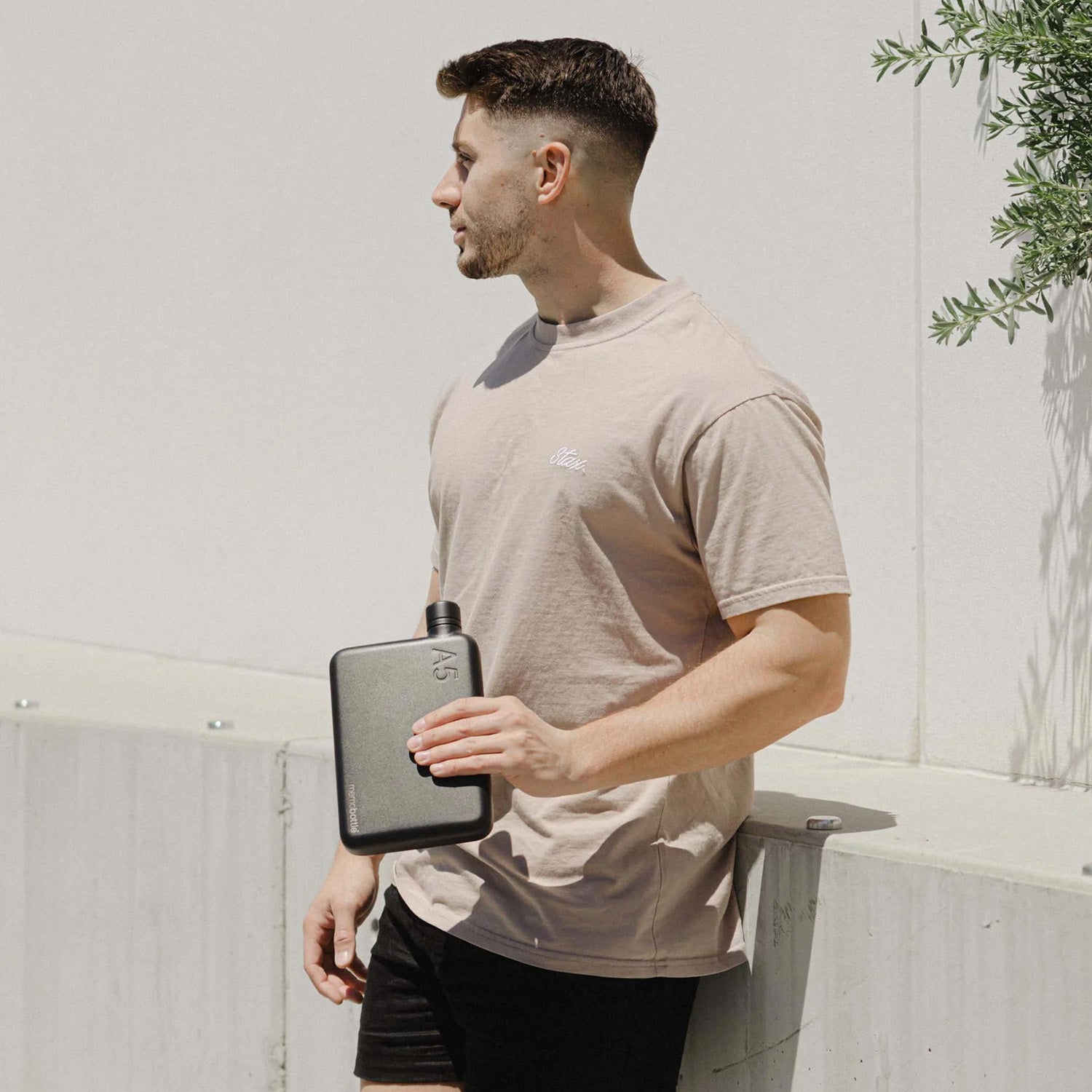 A5 memobottle (Stainless Steel) - Black