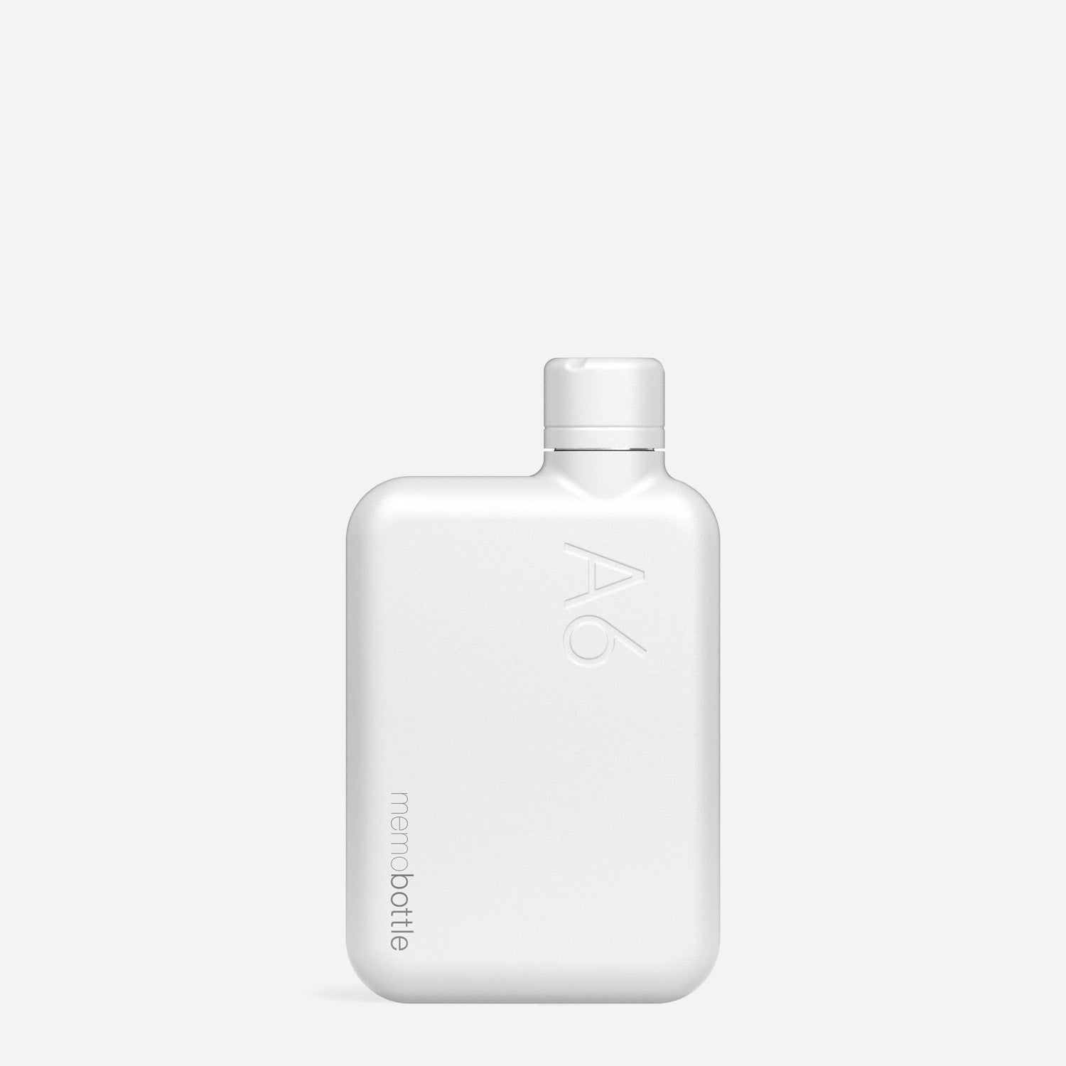 A6 memobottle (Stainless Steel) - White