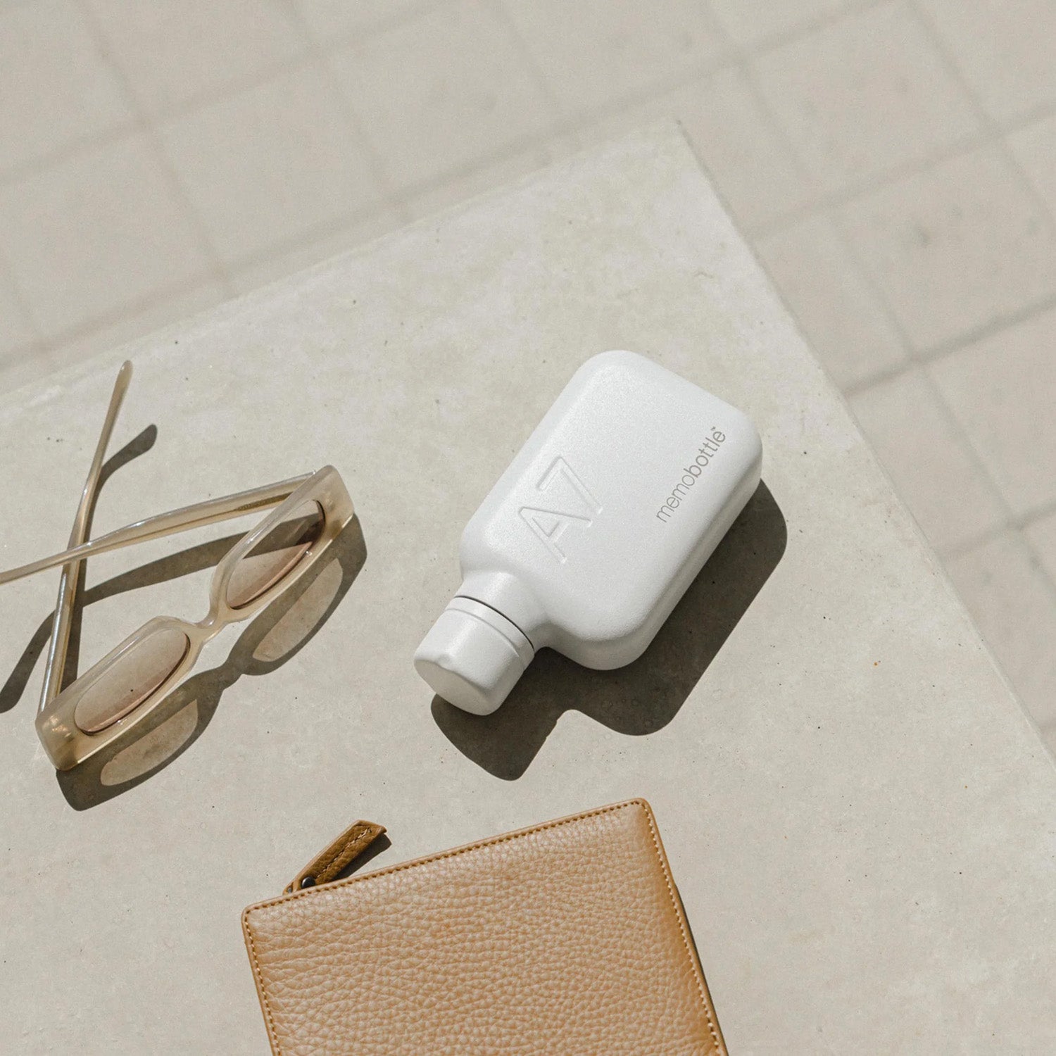 A7 memobottle (Stainless Steel) - White