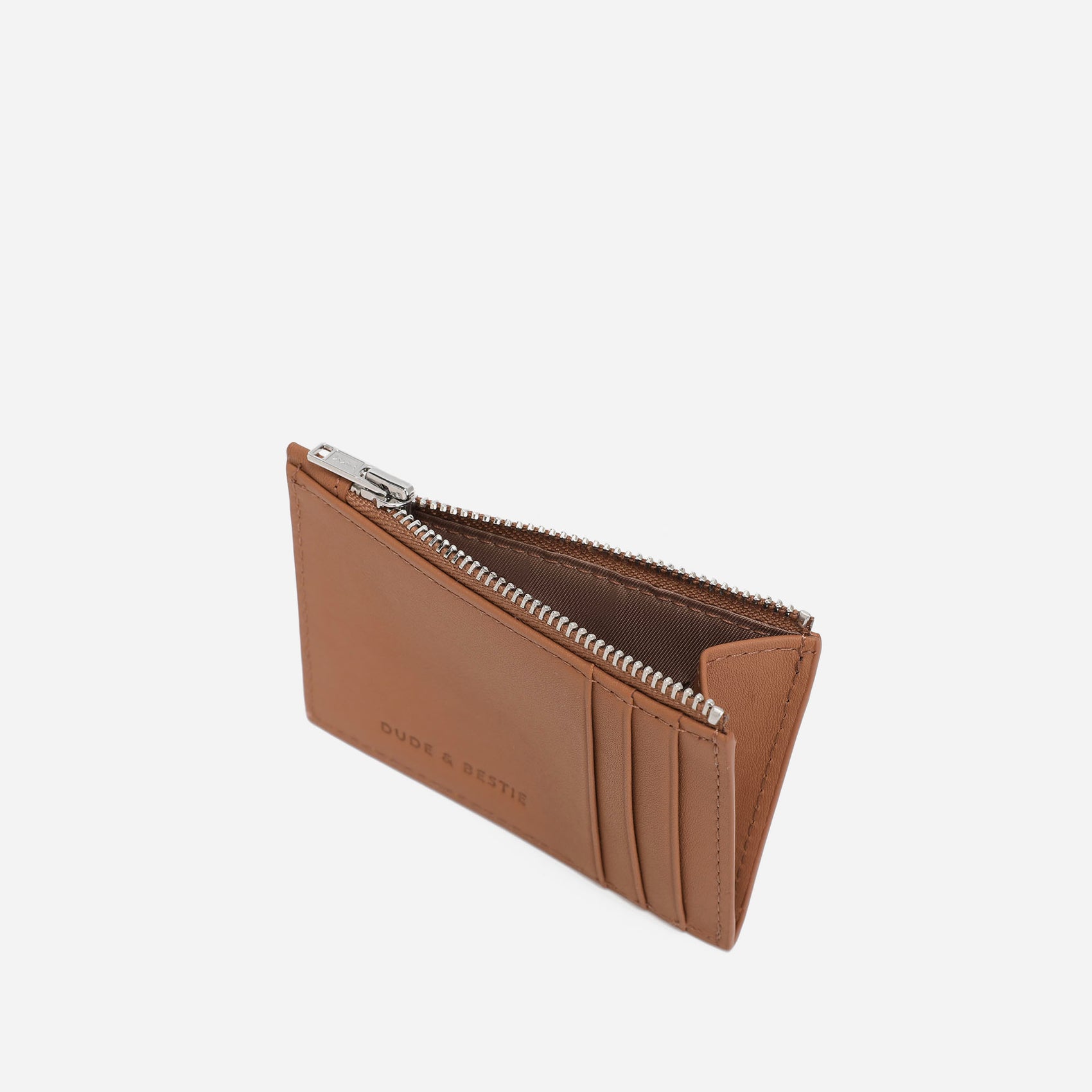 Zipped Card Holder (Gold Brown)