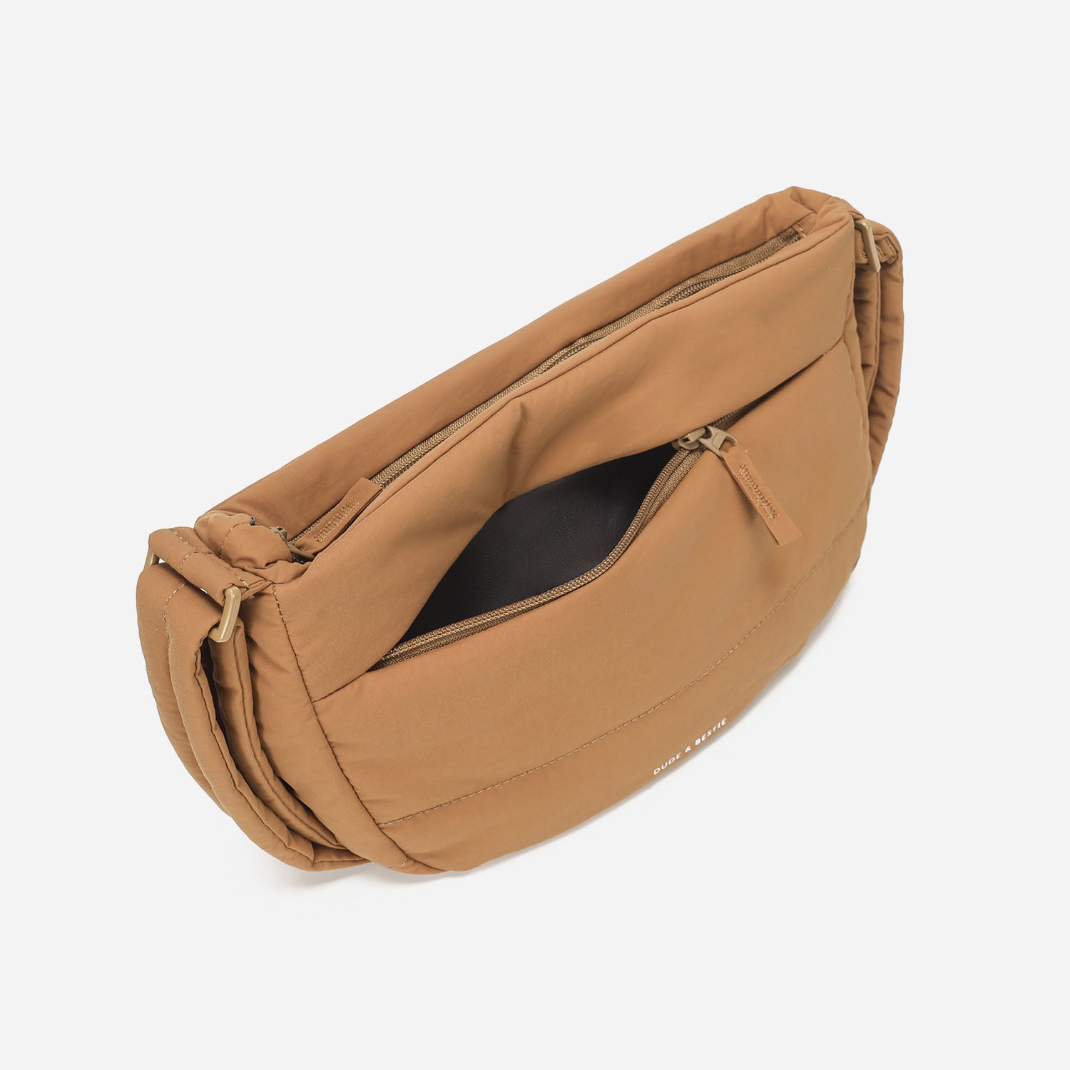 Dude & Bestie - Puff Crossbody Bag (Brown)