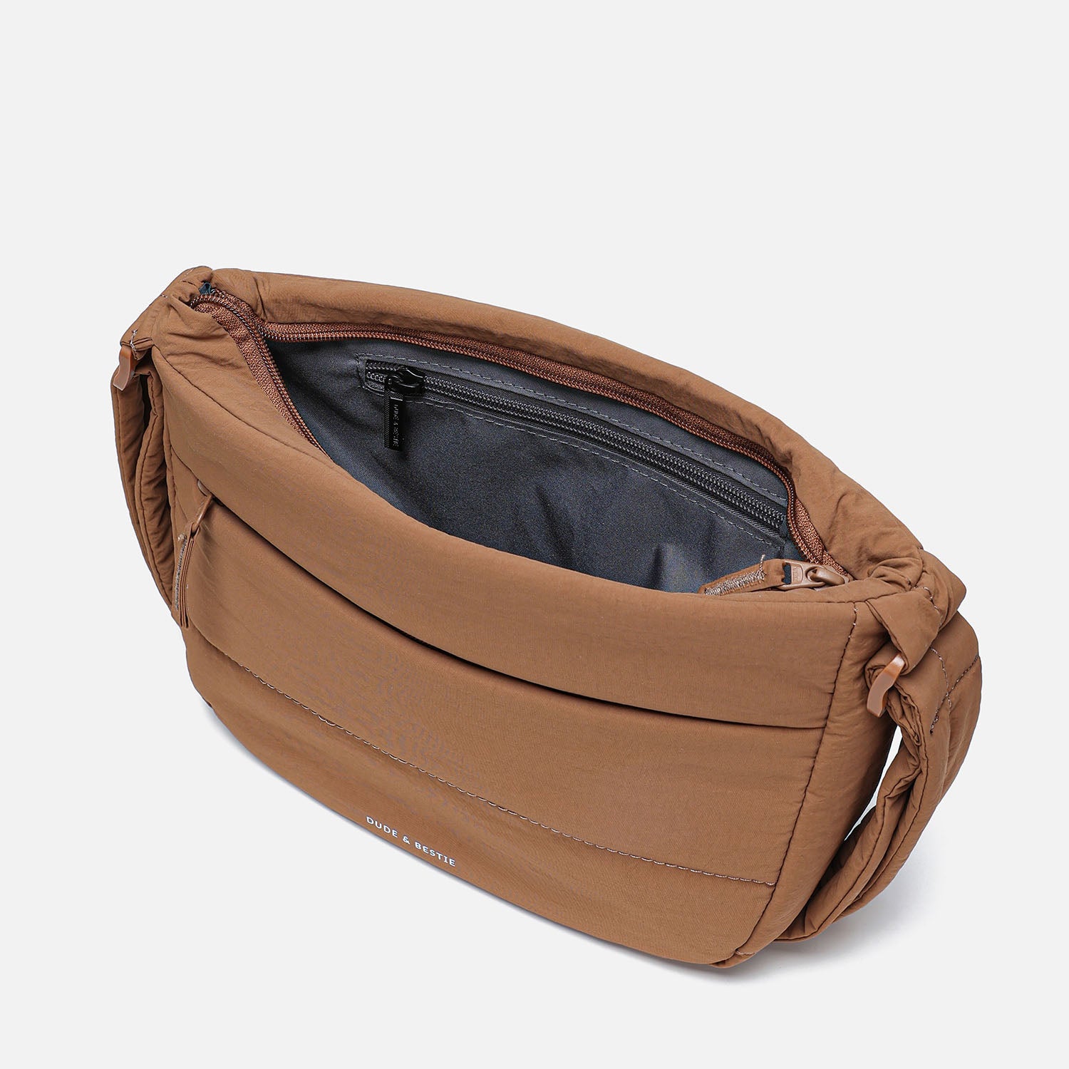 Dude & Bestie - Puff Crossbody Bag (Mocha Brown)