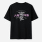 The Eight Strengths of Ganryu Dragon Embroidery T-Shirt - Black Color