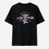 The Eight Strengths of Ganryu Dragon Embroidery T-Shirt - Black Color
