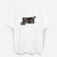 Fuiji Raijin Nishijin-ori Embroidery White Color T-shirt