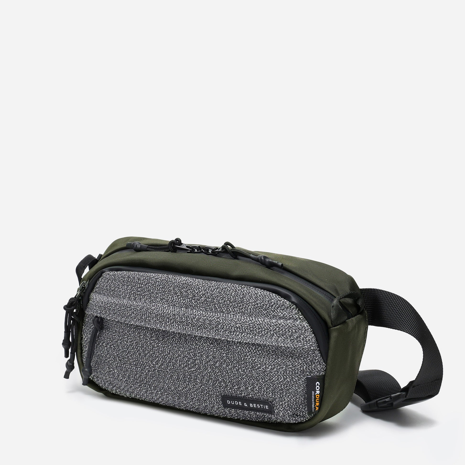 Anti-Theft Slash-Proof RFID Guard Sling Bag - Green Color