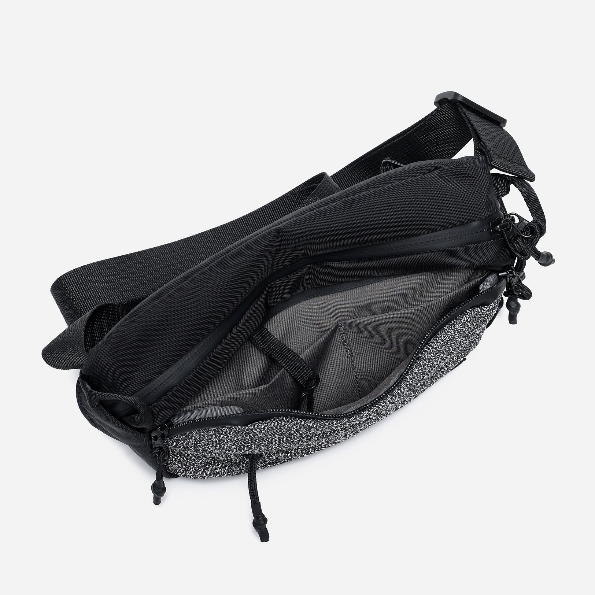 Anti-Theft Slash-Proof RFID Guard Sling Bag - Black Color