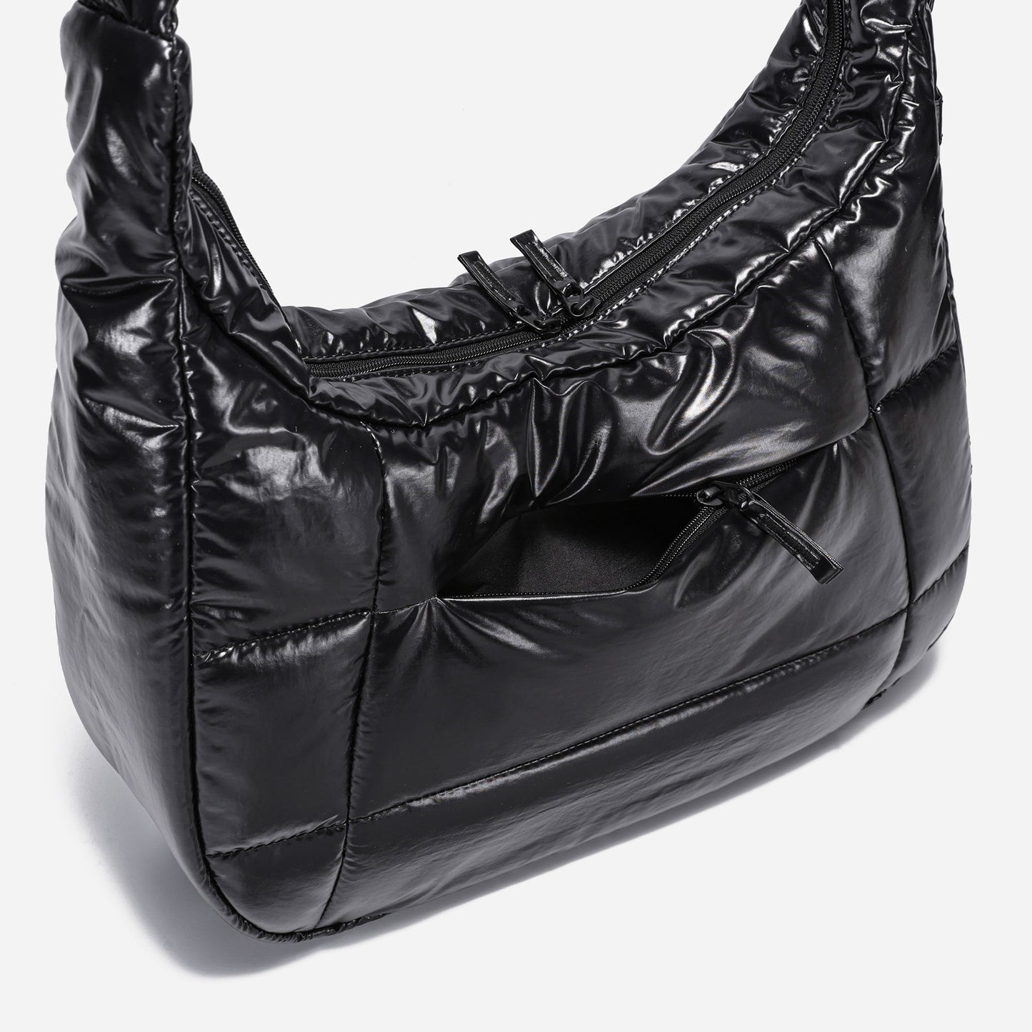 Hobo Puff Bag Polish (Black)