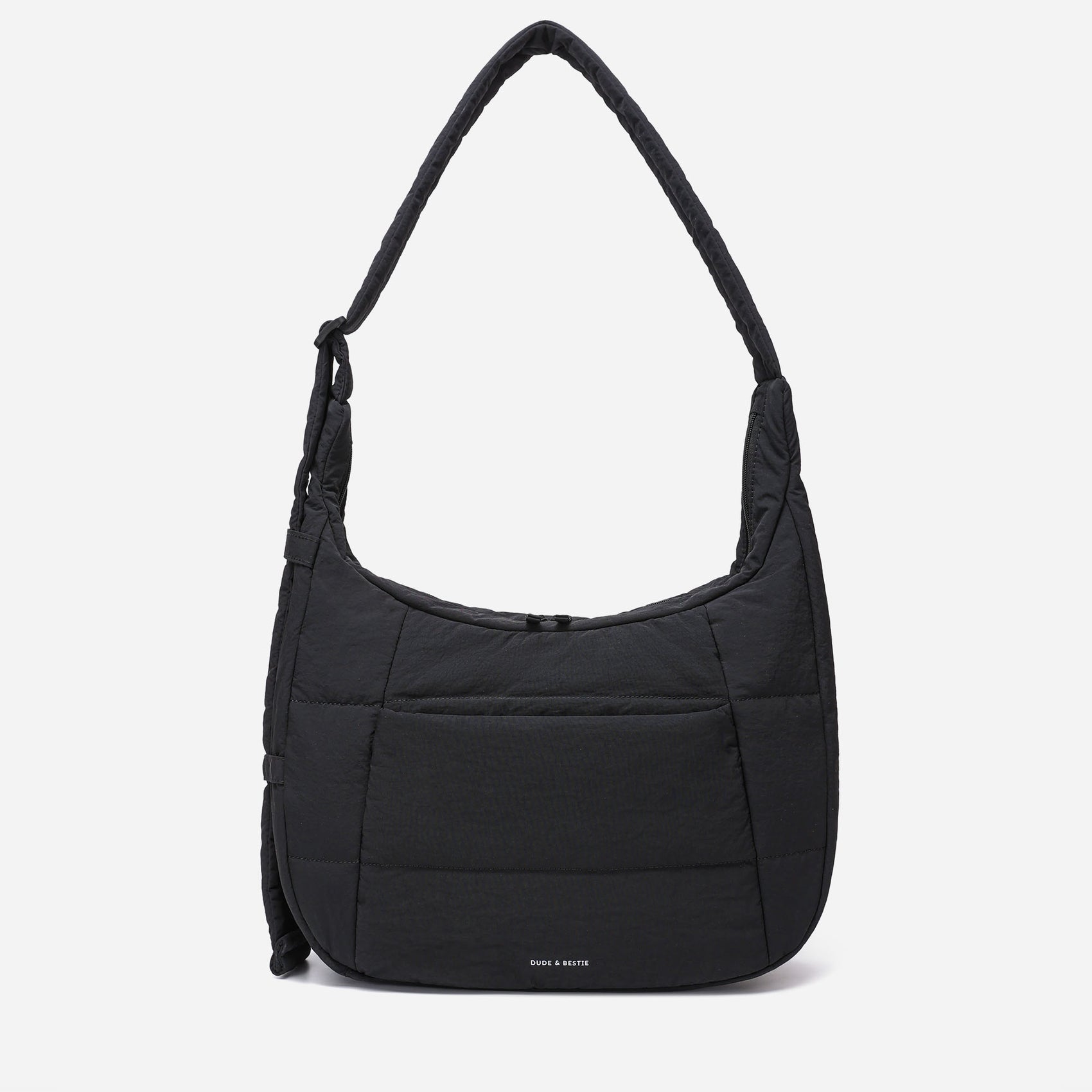 Hobo Puff Crossbody Bag (Black)