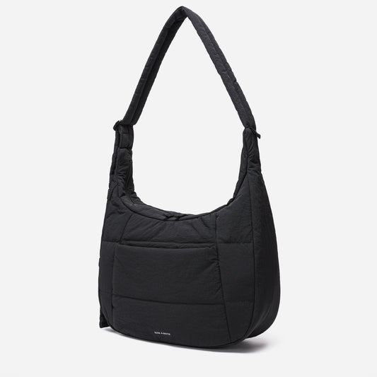 Hobo Puff Crossbody Bag (Black)
