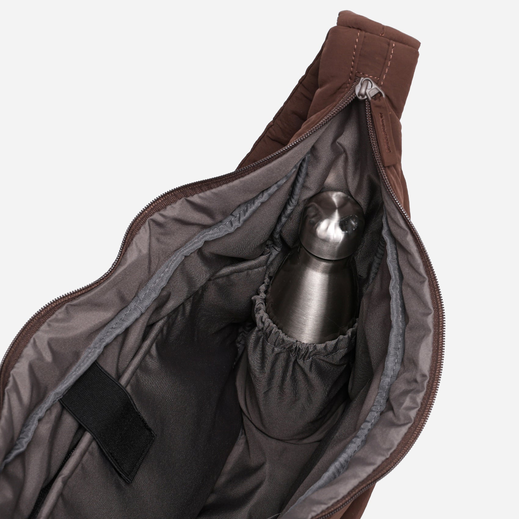 Puff Hobo Bag Crossbody Bags Dude & Bestie (Choco Brown)