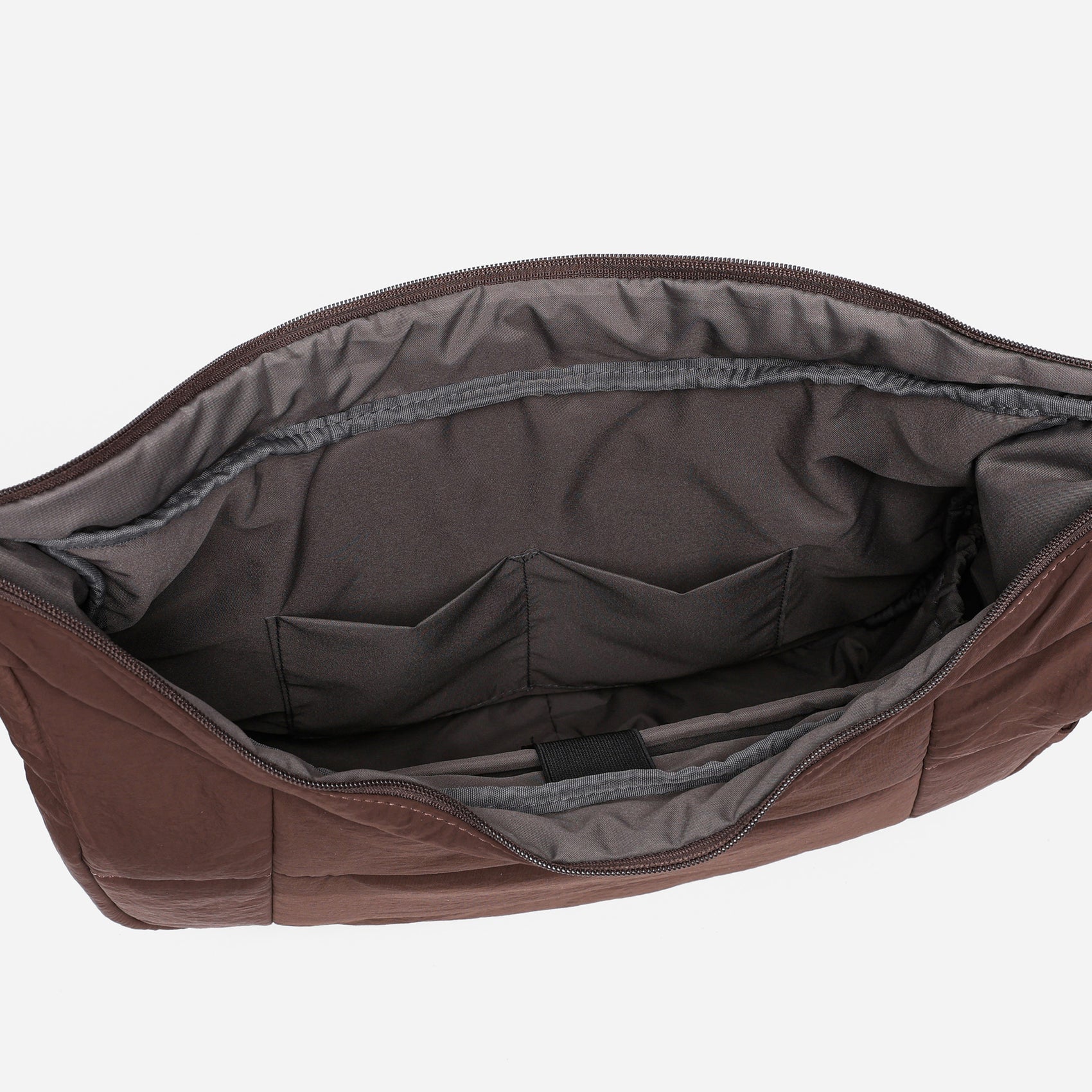 Puff Hobo Bag Crossbody Bags Dude & Bestie (Choco Brown)