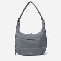 Hobo Puff Crossbody Bag (Cold Gray)