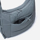 Hobo Puff Crossbody Bag (Cold Gray)