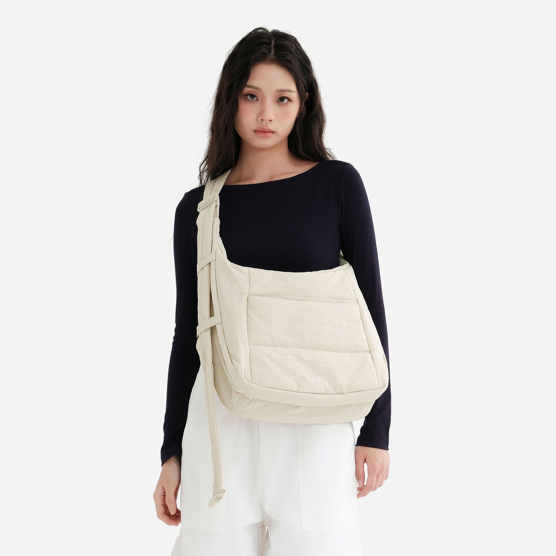 Puff Hobo Bag Crossbody Bags Dude & Bestie (Milk)