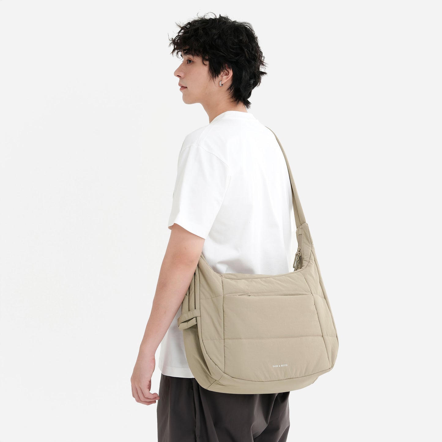 Puff Hobo Bag Crossbody Bags Dude & Bestie (Sage)