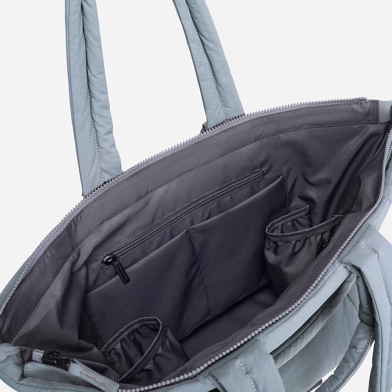 Puff Tote Bag Dude & Bestie (Cold Gray)