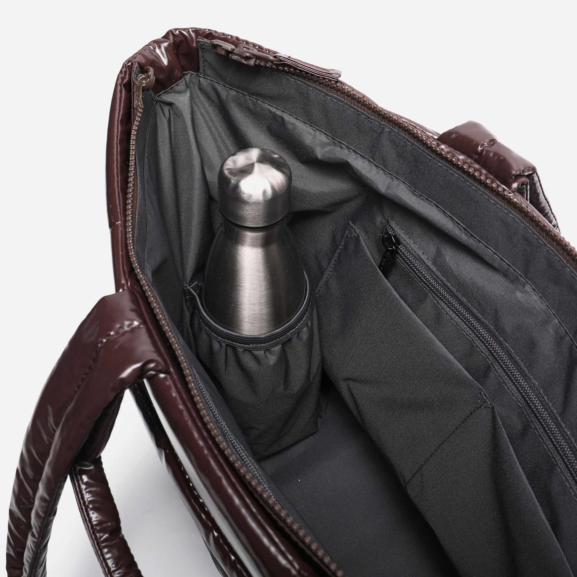 Puff Tote Polish (Brown)