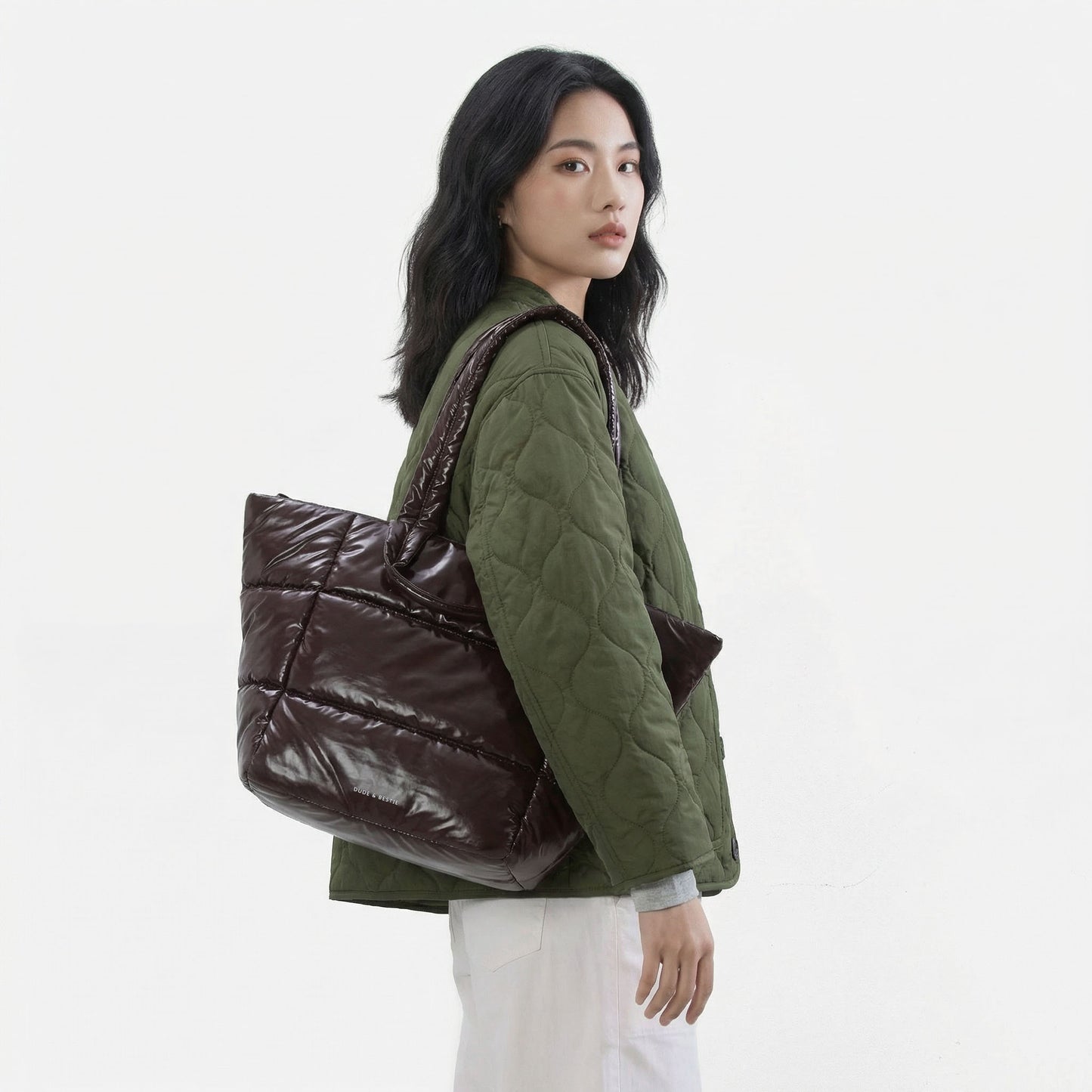 Puff Tote Polish (Brown)