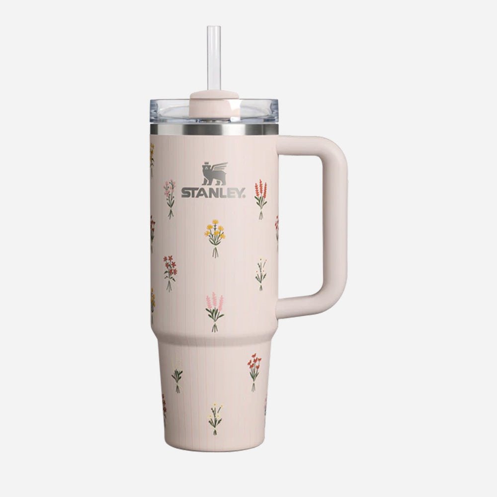 Stanley 1913 The Quencher H2.0 Flowstate™ Tumbler 30 OZ in Rose Quartz Bouquets