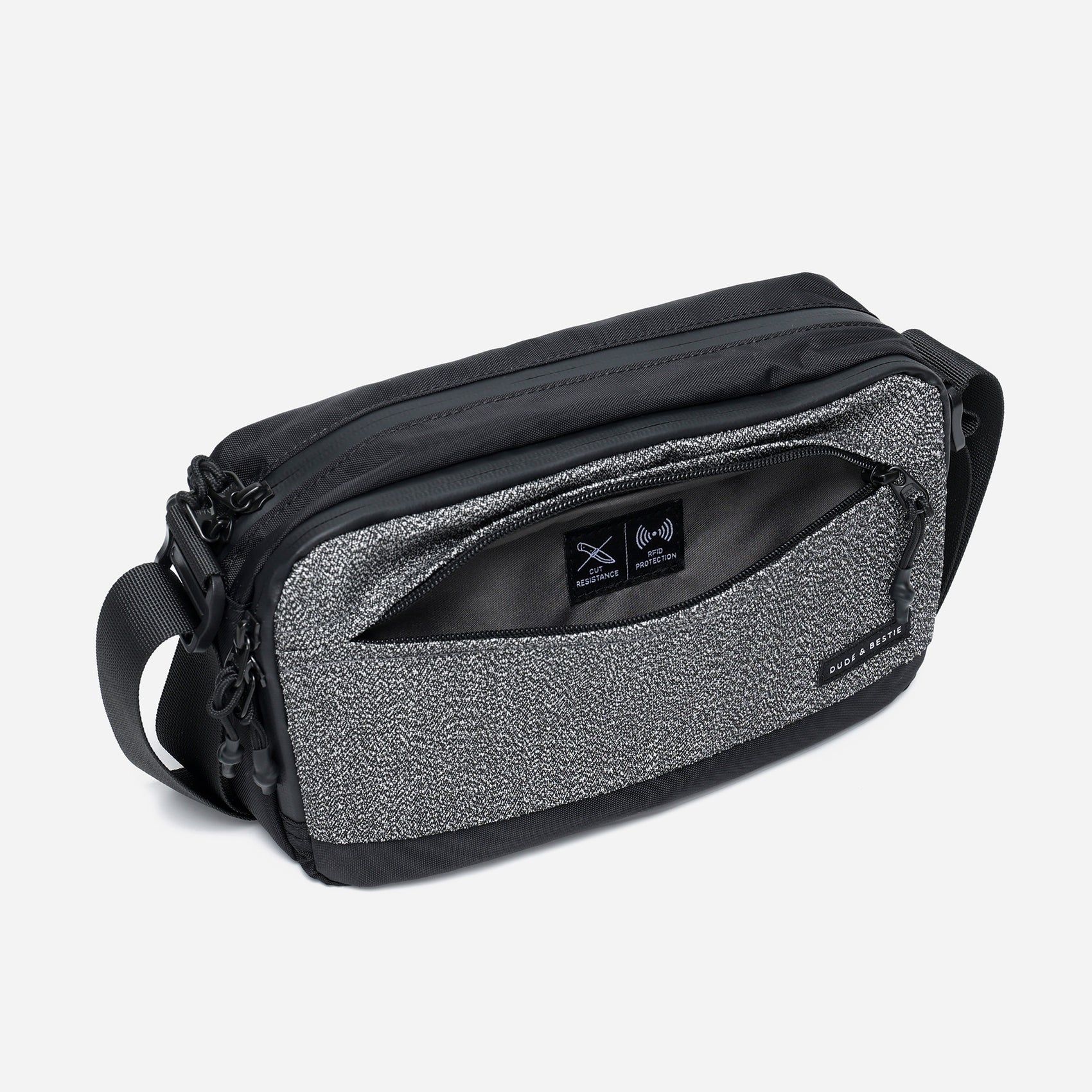 Anti-Theft Slash-Proof Travel Sling Bag Vault - Gray Color
