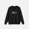 Swathshirt with Snake Embroidery - Majestic Eagle Sweatshirts Dude & Bestie (Black)