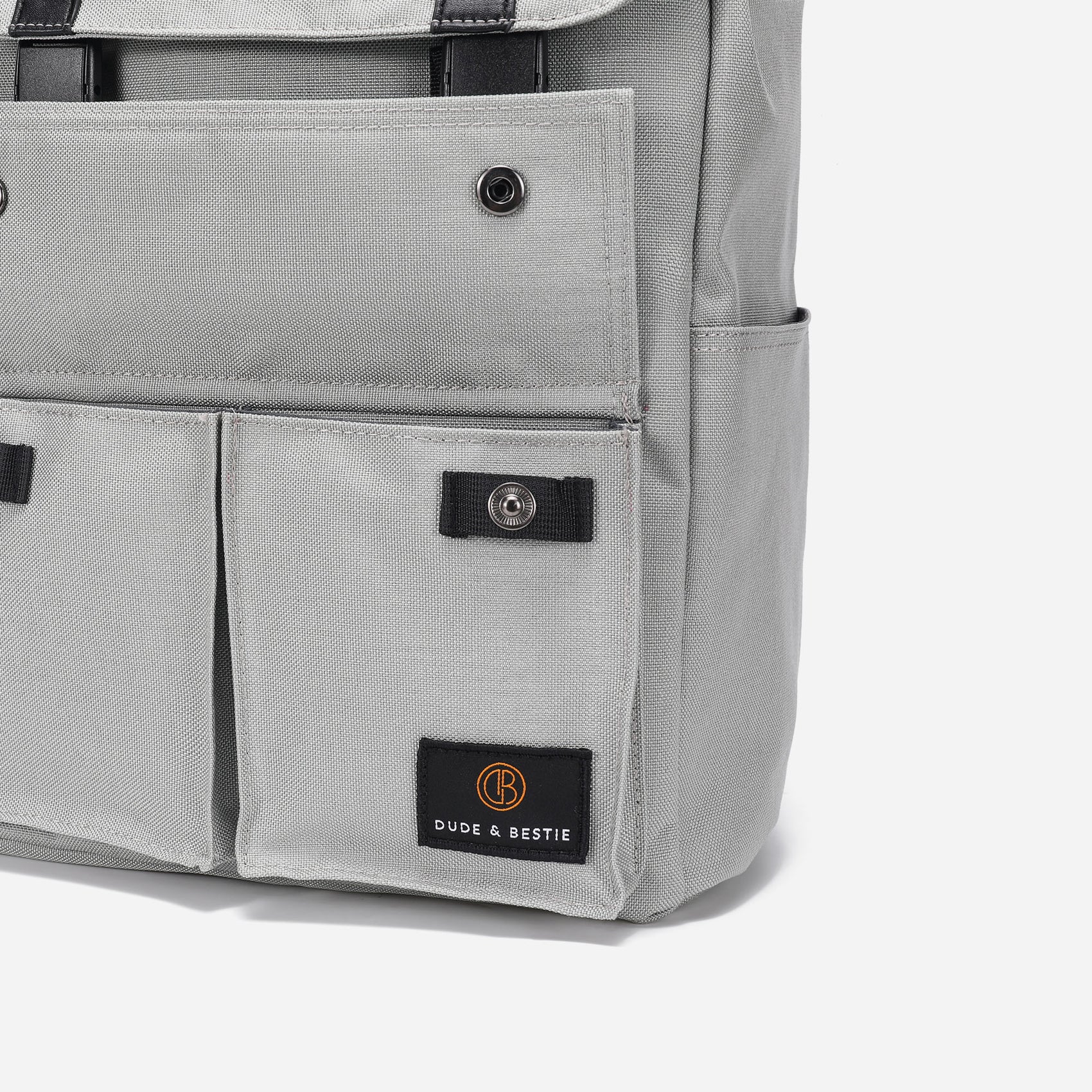 Dude & Bestie Little Predator Backpack - Light Grey