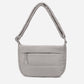 A light gray woven Corduroy Puff shoulder bag by Dude & Bestie Winter2026