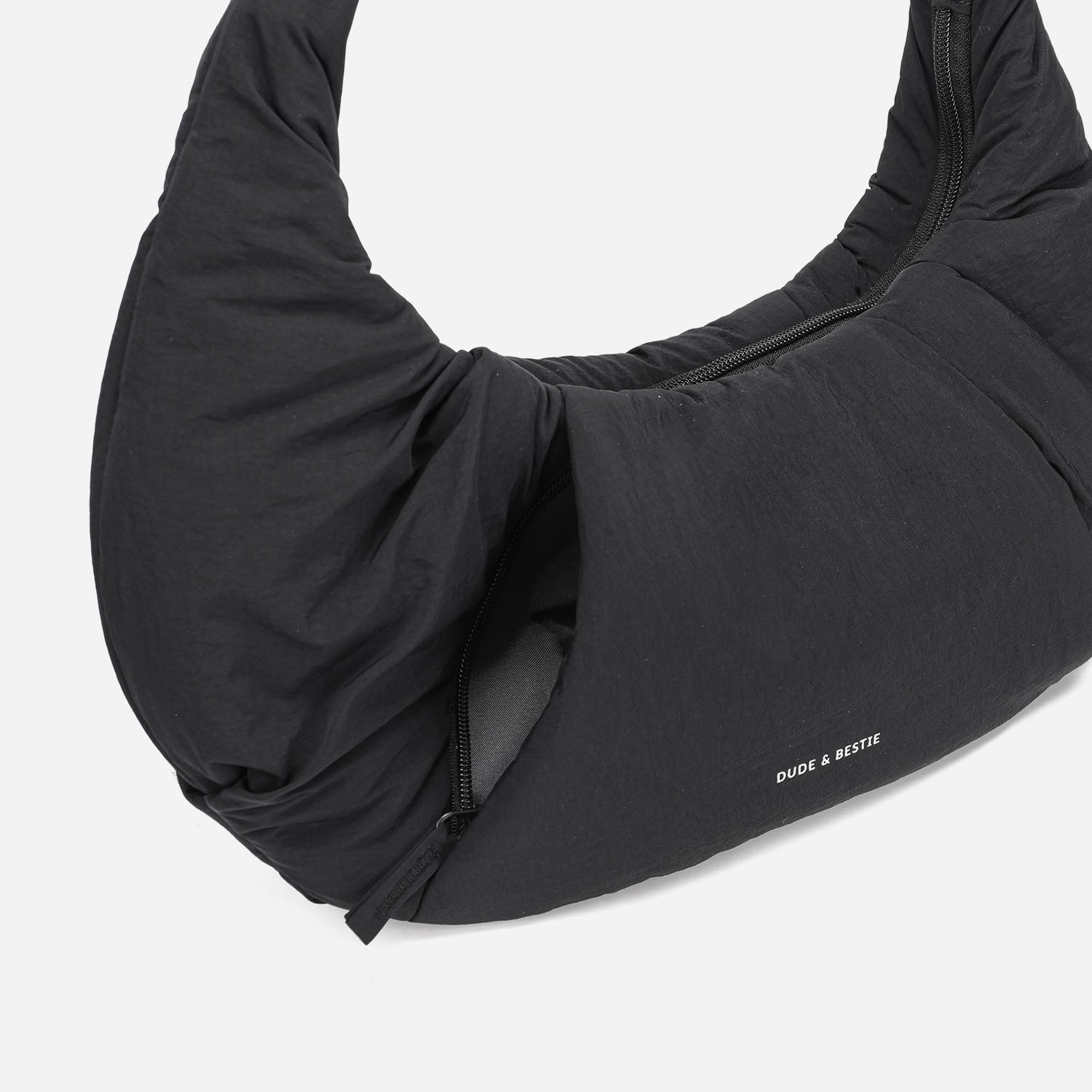 Puff Croissant Bag (Black)
