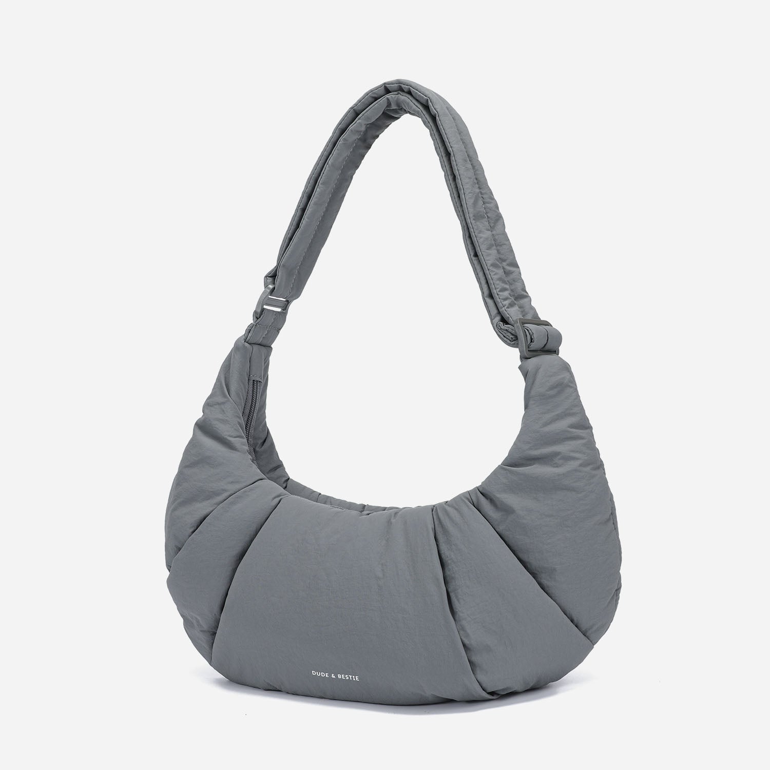 Puff Croissant Bag (Cold Gray)