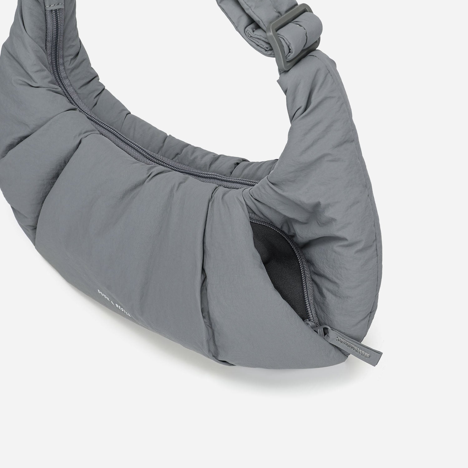 Puff Croissant Bag (Cold Gray)