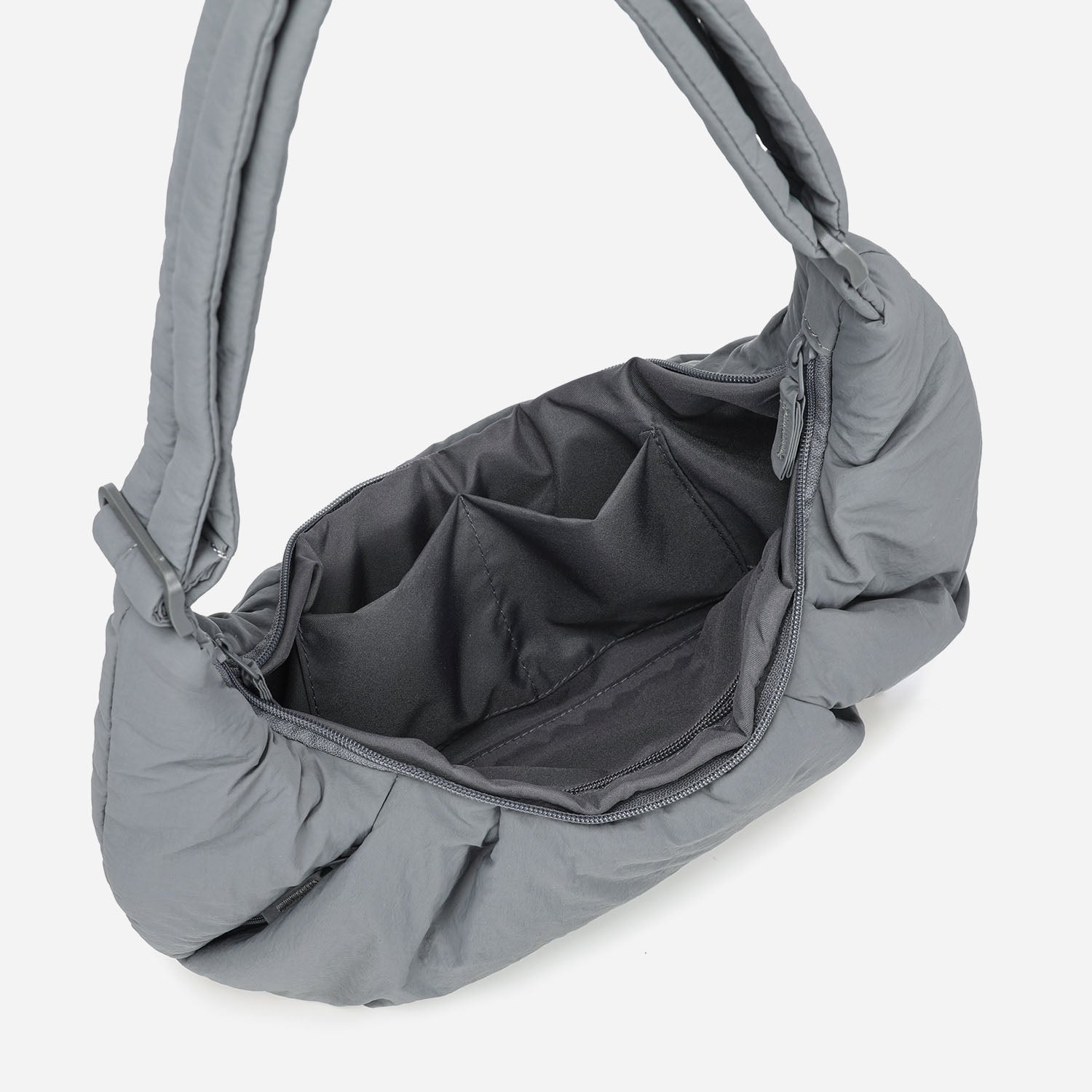 Puff Croissant Bag (Cold Gray)