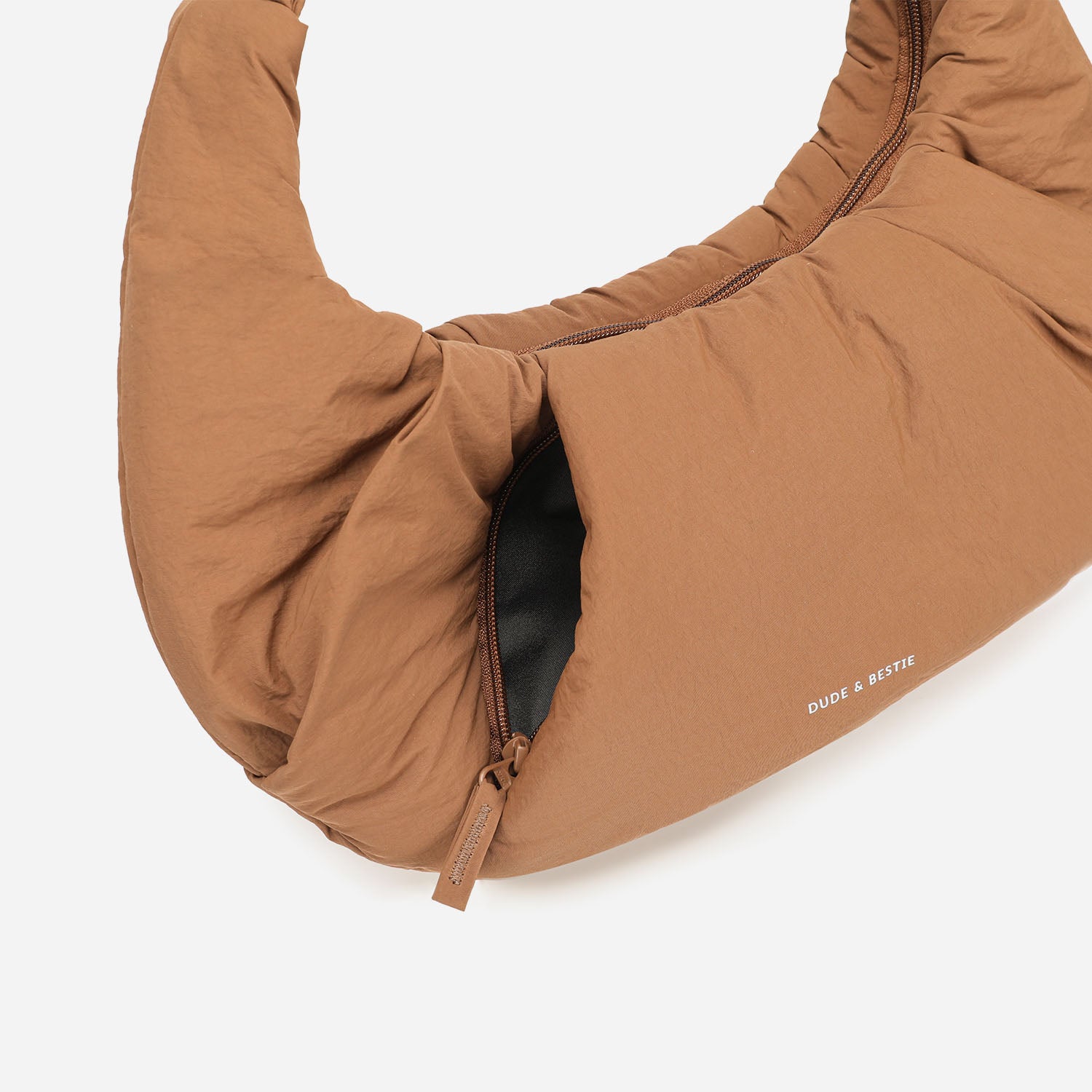 Puff Croissant Bag (Mocha Brown)