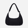 Dude & Bestie Puff Croissant Bag in Black, versatile all-match techwear crossbody bag