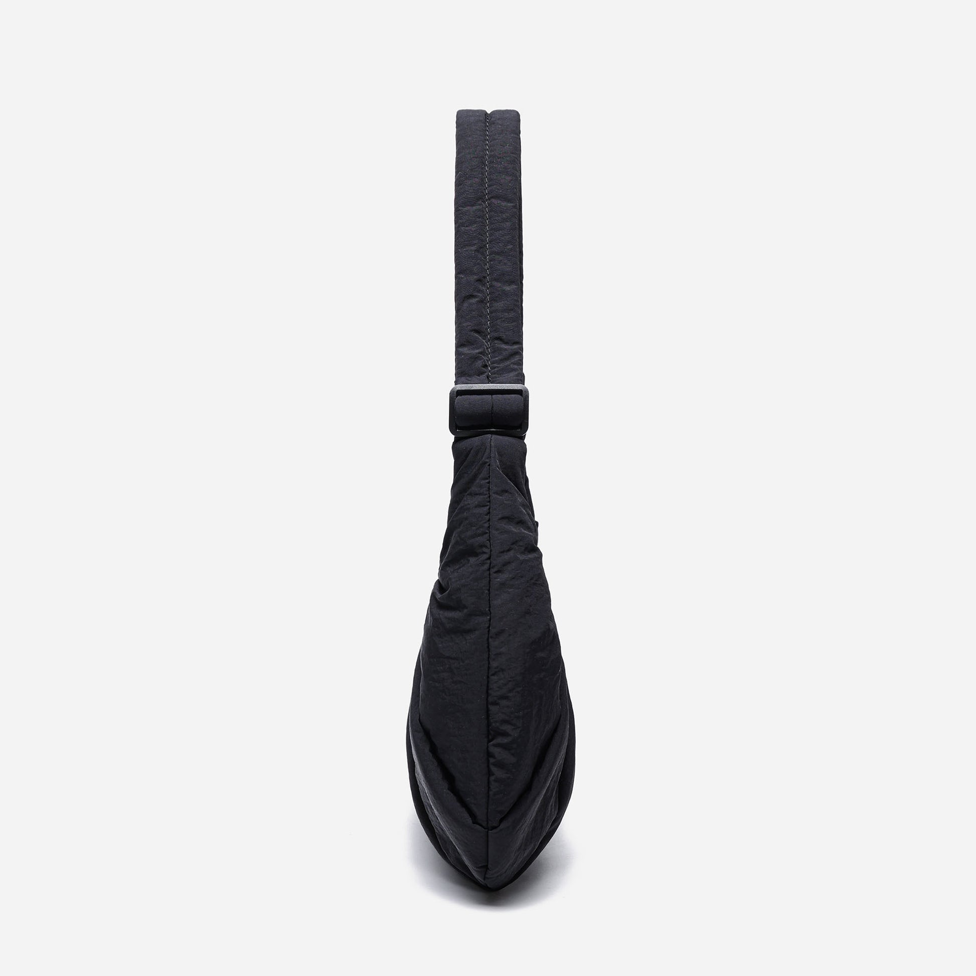 Dude & Bestie Puff Croissant Bag in Black, versatile all-match techwear crossbody bag